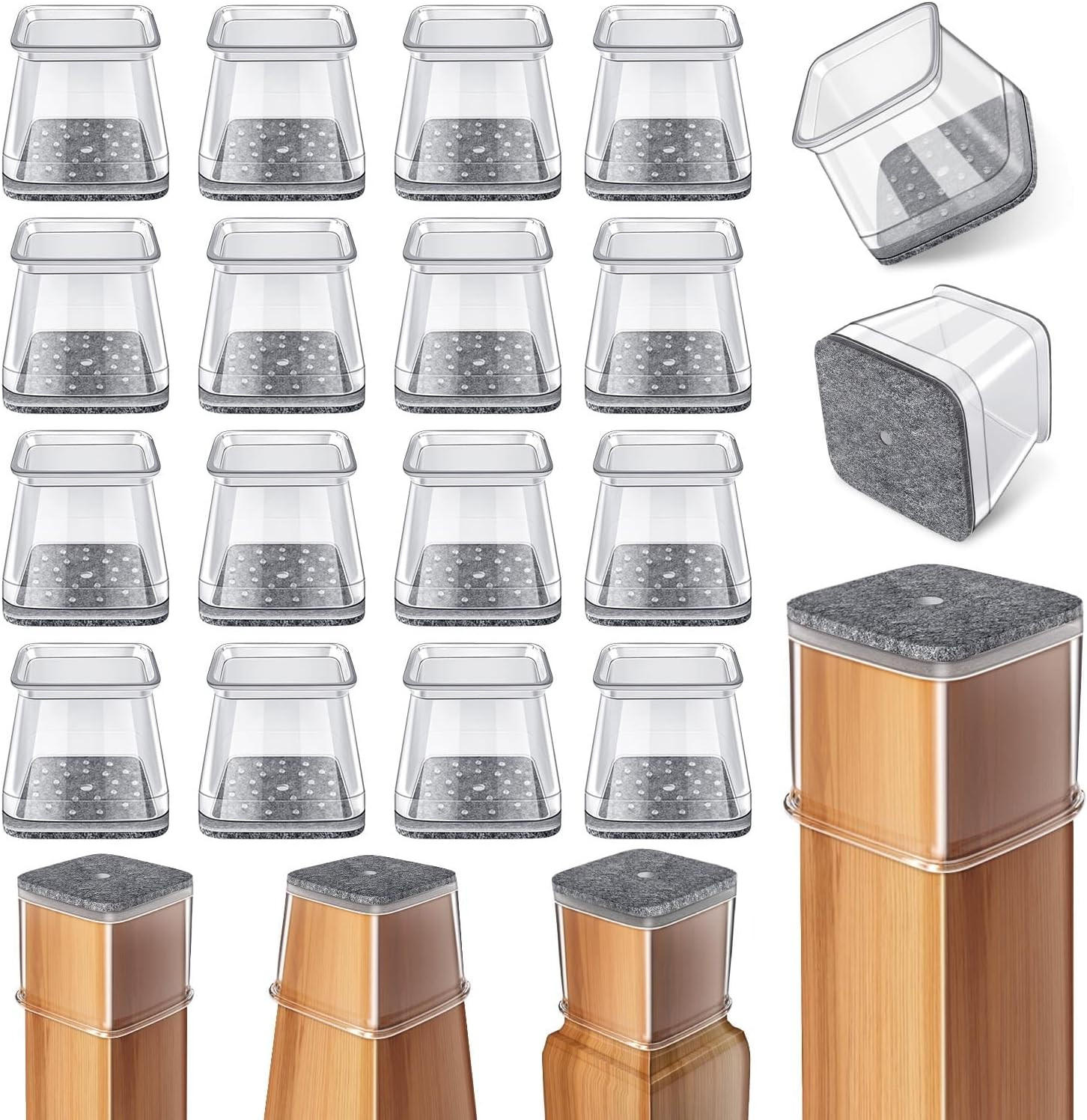 STUHLBEINKAPPEN für 38 - 55mm Stuhlbeine Grau 10-tlg - Grau, Kunststoff (0.38/1/0.55cm)