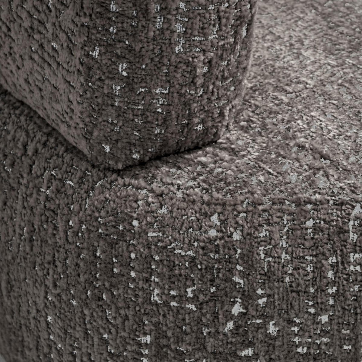 SESSEL Laila, Drehsessel mit runder Form, Braun, Geflecht-Stoff - Braun, Textil (95/75/97cm) - Beautysofa