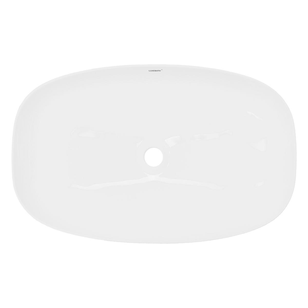 WASCHBECKEN - Weiß, Keramik (38/14/60.5cm) - LuxeBath
