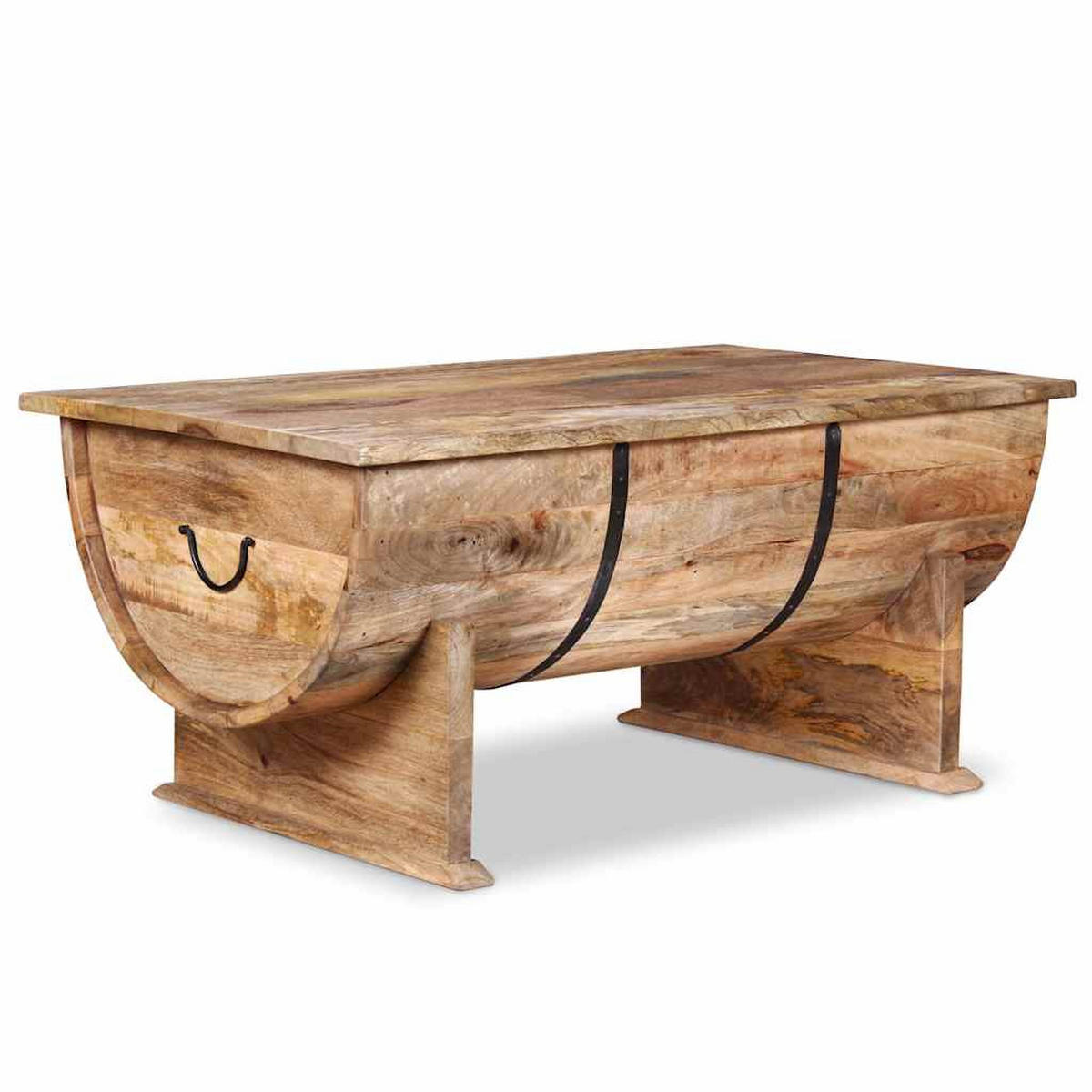 COUCHTISCH Massivholz Mango 88x50x40 cm - Braun, Holzwerkstoff (88/50/40cm) - furnicato