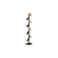 STEHLAMPE MALLAWI Schwarz Glas - Schwarz, Glas (30/30/175cm) - KAWOLA