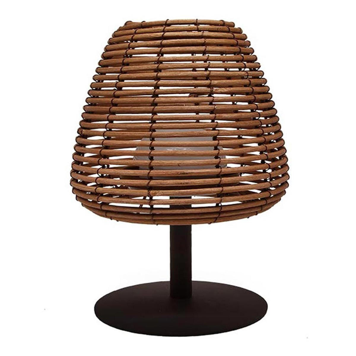 LED-TISCHLAMPE STANDY MINI beige - Beige, Naturmaterialien (19/19/25cm) - Lumisky
