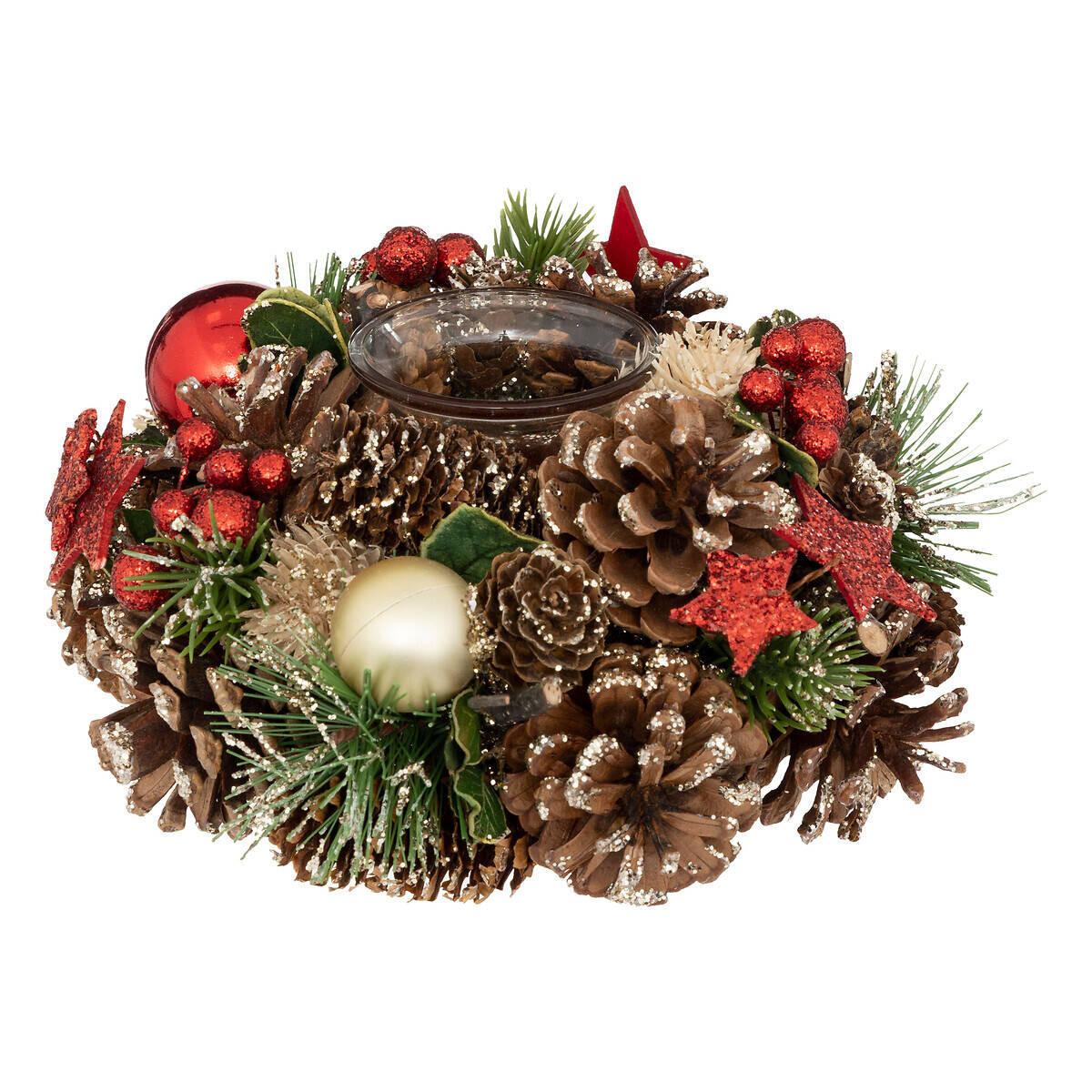 KERZENHALTER 19 cm - Multicolor, Naturmaterialien (19/9/19cm) - Atmosphera Createur d´interieur