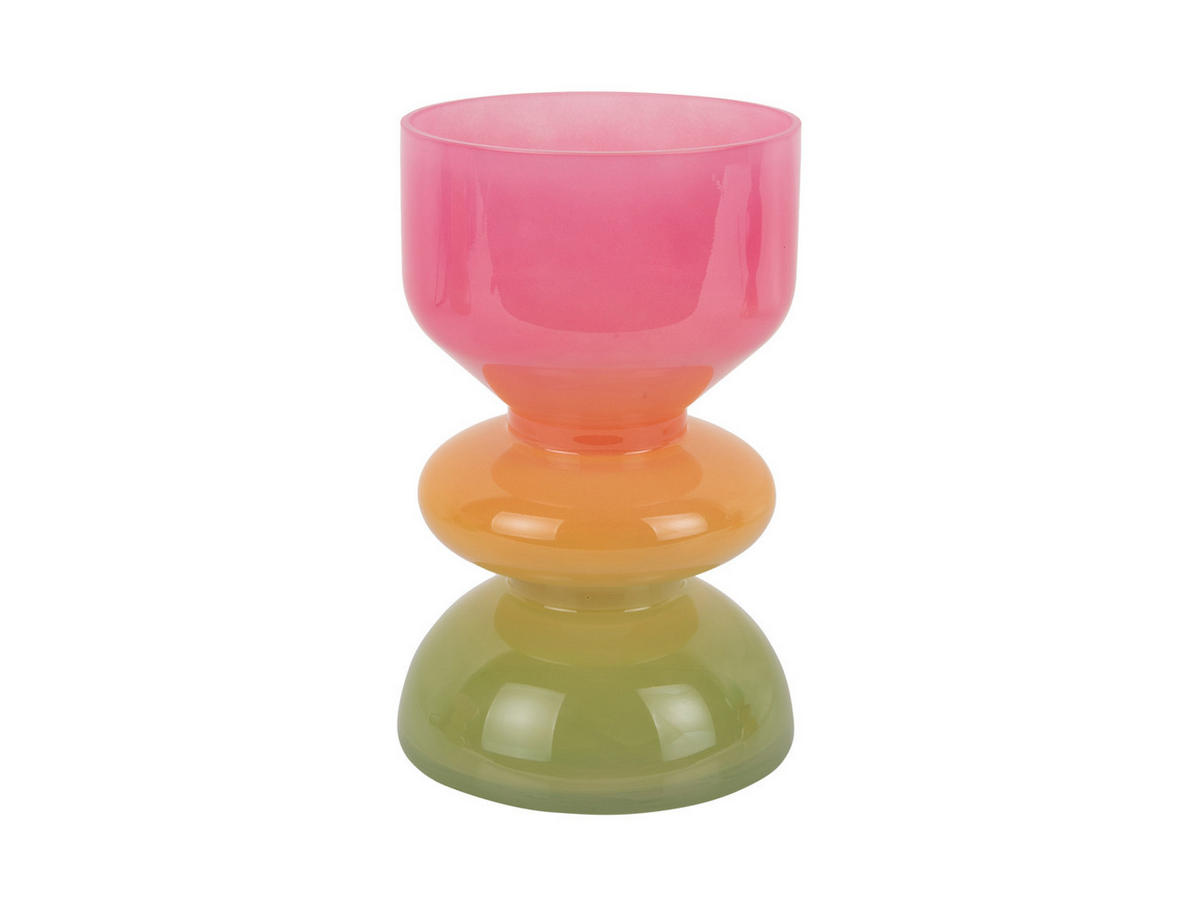 VASE Funky Vibes 12/12/20 cm - Multicolor, Glas (12.5/20cm) - Present Time