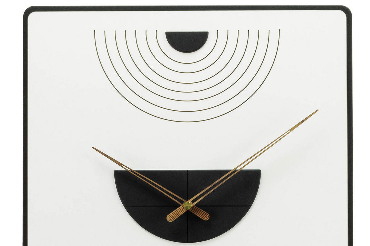 WANDUHR Design 35/60 cm - Weiß, Holzwerkstoff (3.6/60/1cm) - ONZENO