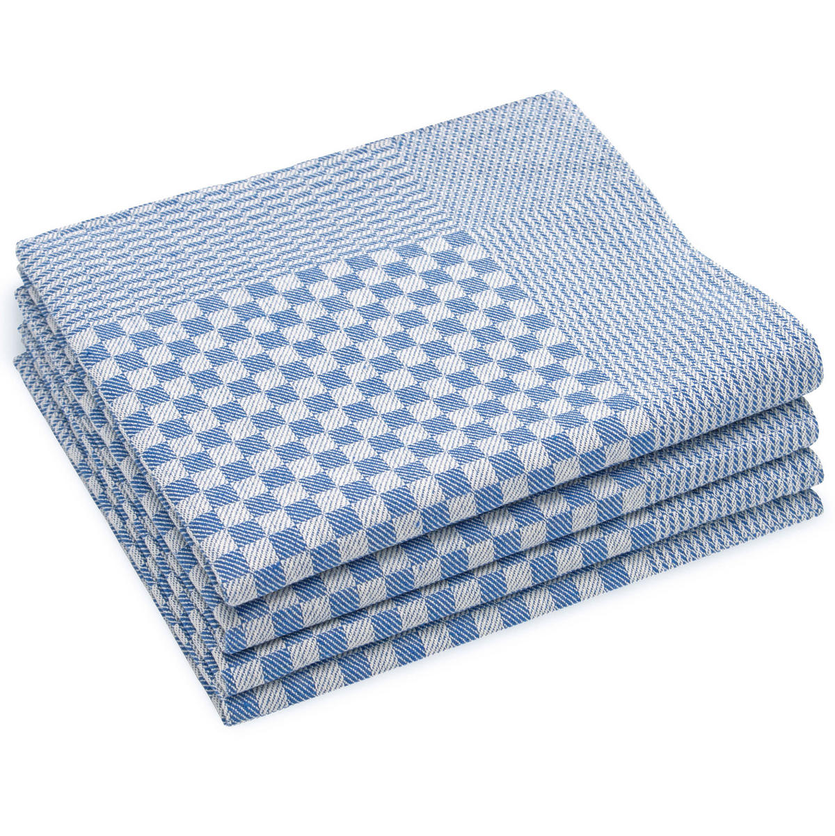 GESCHIRRTÜCHER, 4er-Set, 54x100 cm, 100% Baumwolle, Blau - Blau, Textil (54/100cm) - Zollner