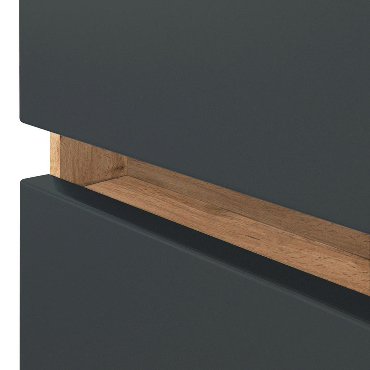 BADMÖBEL-SET 4-TLG. Lourosa-03 - Braun/Grau, Holzwerkstoff (180/200/47cm) - Lomado