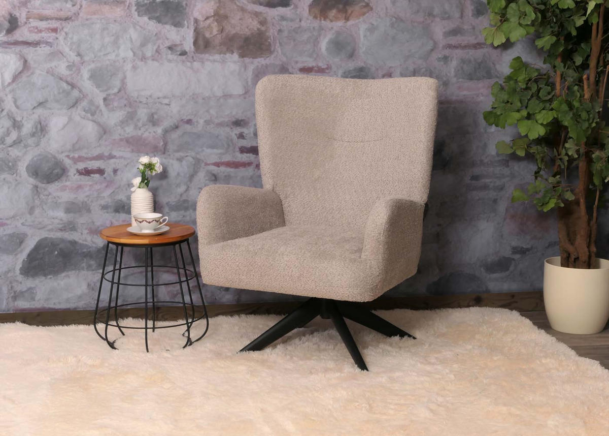 LOUNGE-SESSEL Grau - Grau, Textil (75/99/74cm) - MCW