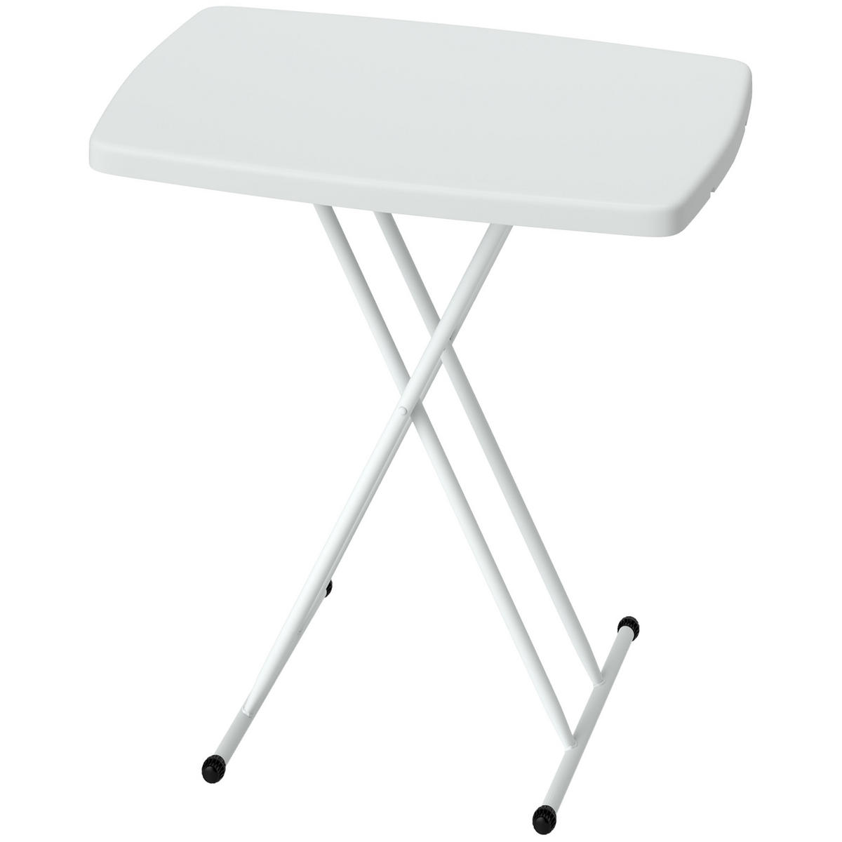 GARTENTISCH DE-07364 klappbar und höhenverstellbar Weiß - Weiß, Kunststoff/Metall (76/50/74cm) - ComfortXL