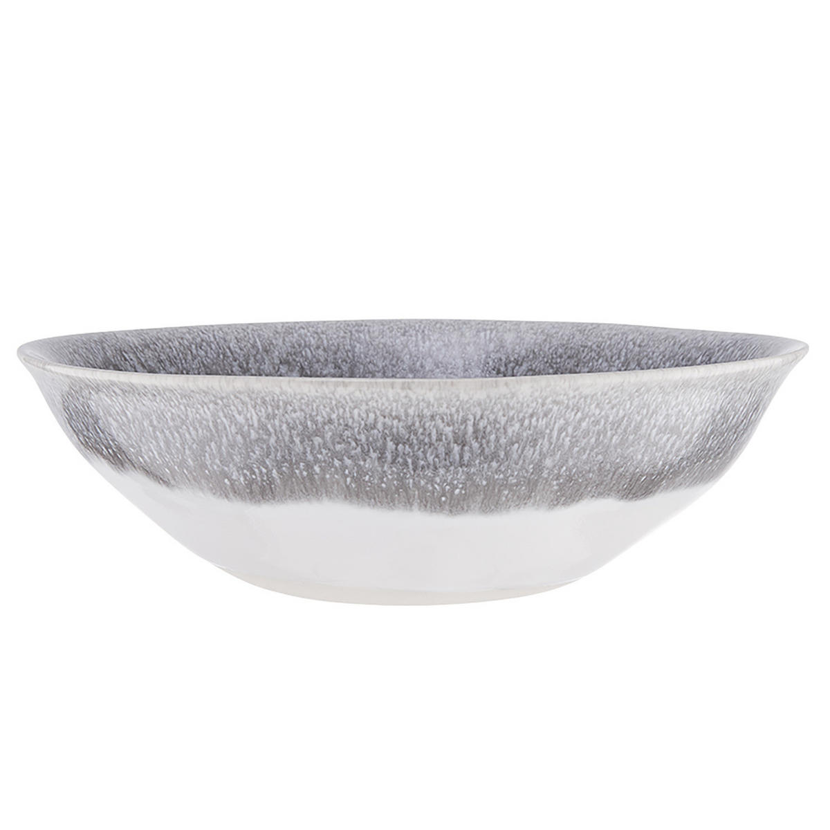 GESCHIRR-SET (12-teilig) Atlantis - Weiß/Grau, Keramik (28/3/28cm) - Butlers