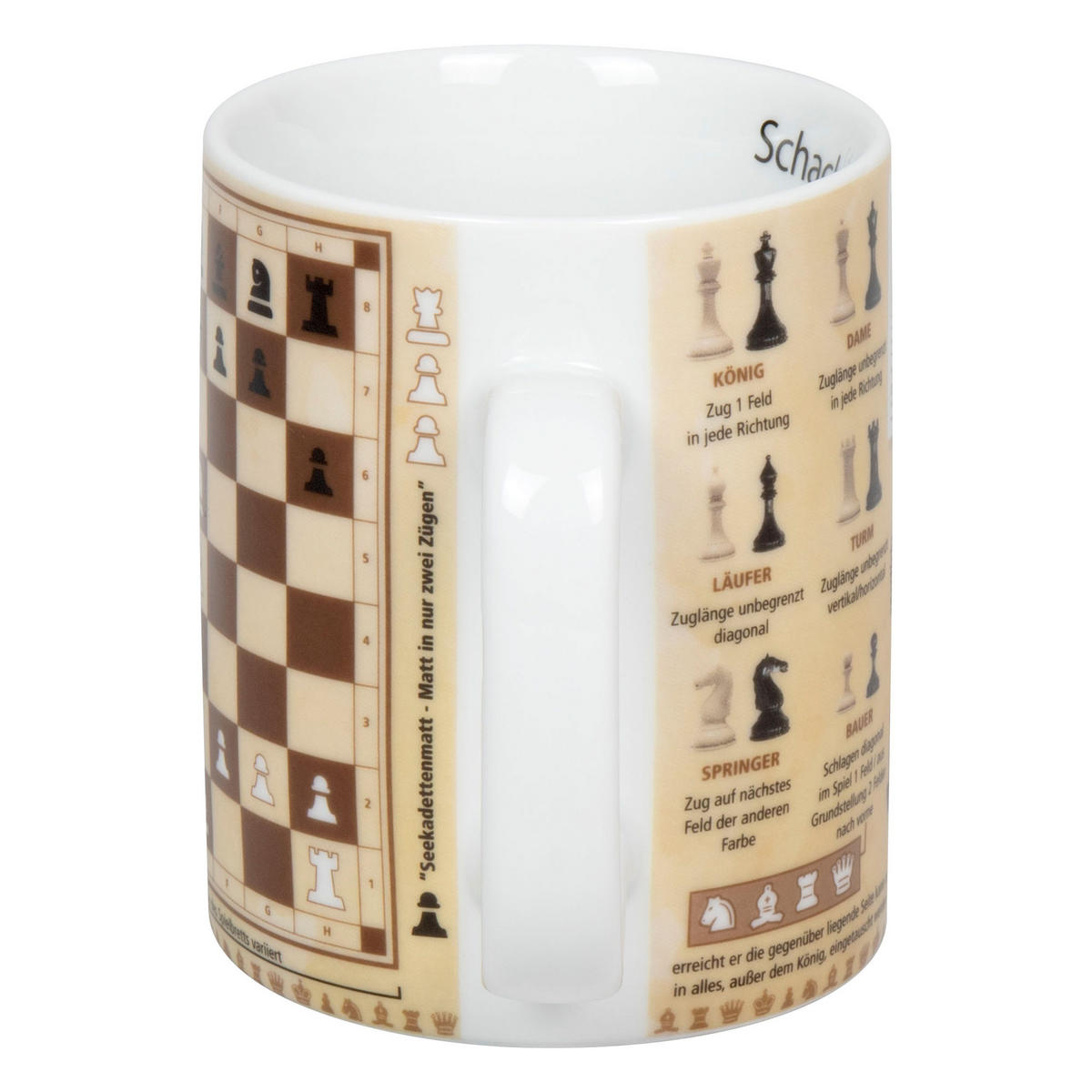 WISSENSBECHER Schach - Naturfarben, Keramik (0.46L) - Könitz