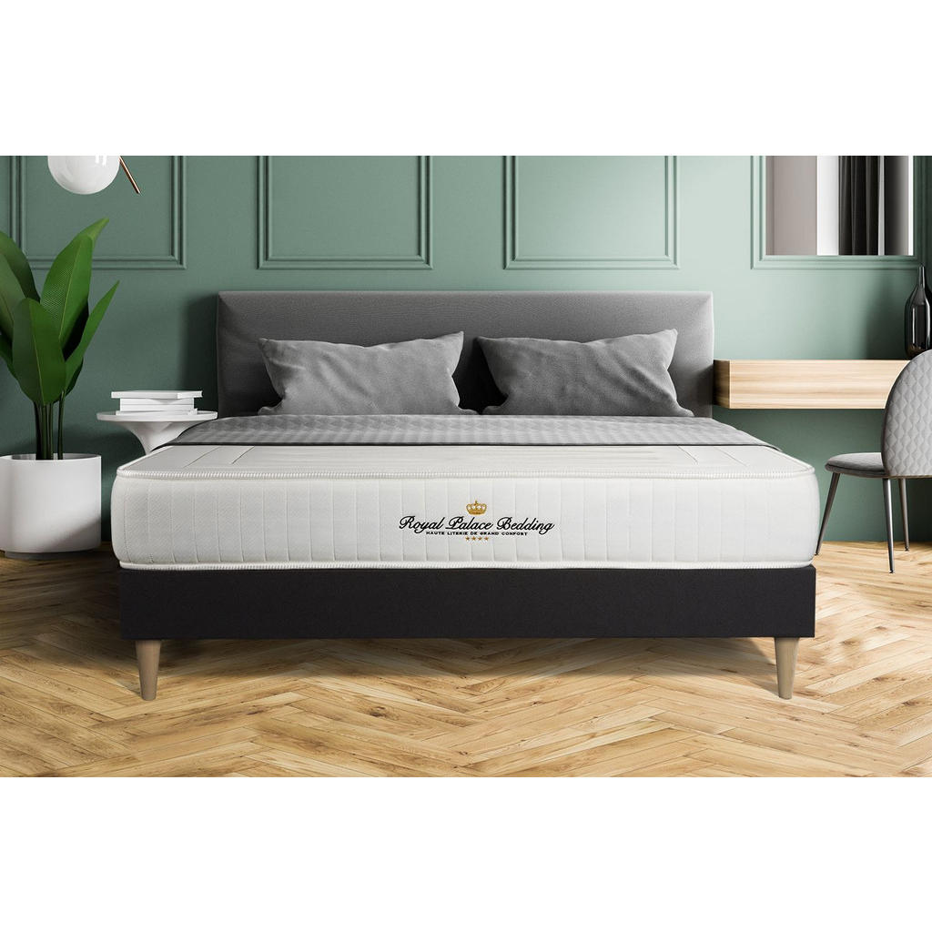 Thumbnail - Royal Palace Bedding Bett, Schwarz, Holz, H3, 3-Zonen, Höhe ca. 22 cm, 120x200 cm, Oeko-Tex® Standard 100, Schlafzimmer,...