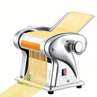 NUDELMASCHINE Elektrisch Edelstahl Teigroller Pasta Presse - Silberfarben, Metall (28.6/25.3/28.6cm) - Bextcok