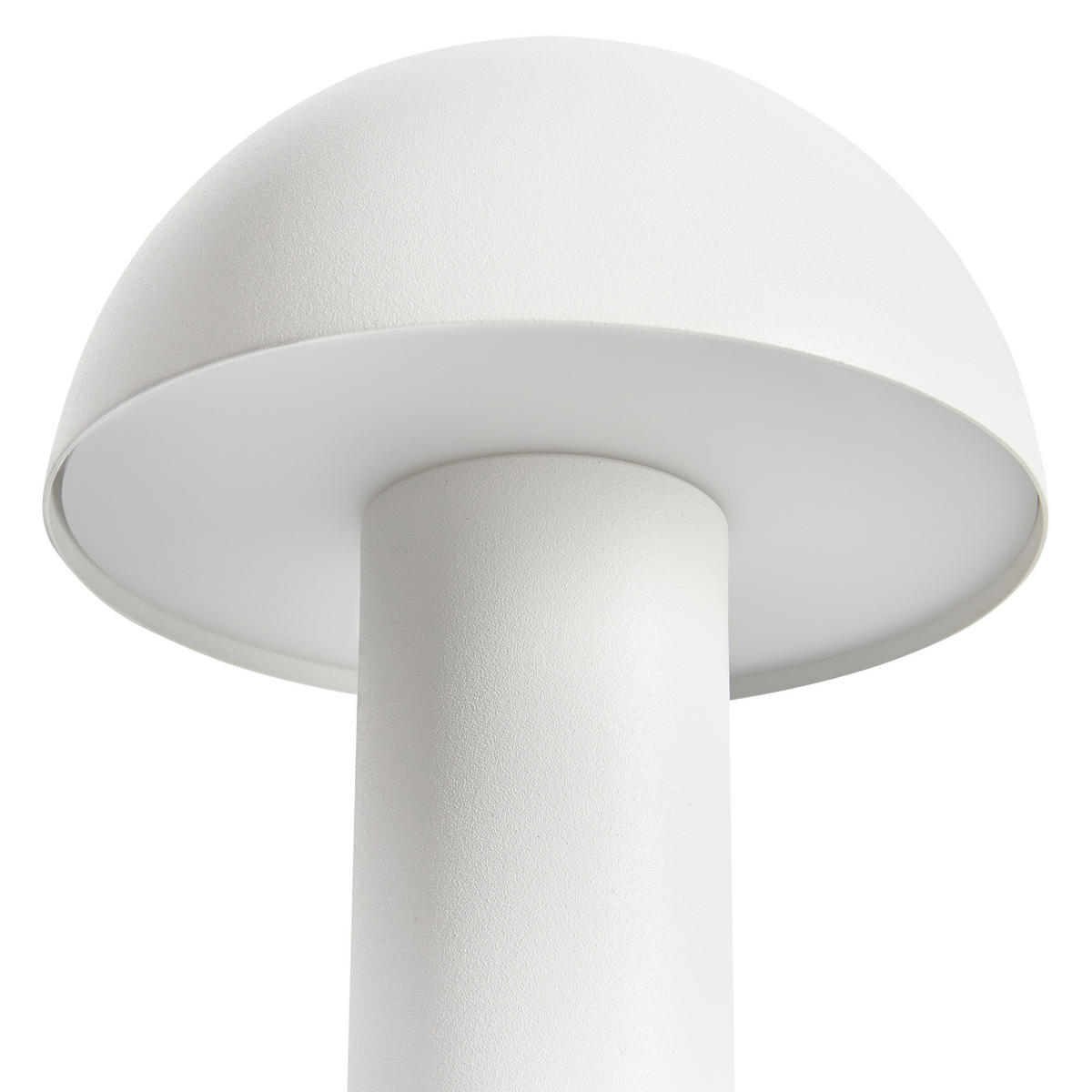 LED-TISCHLEUCHTE Weiß Bojo - Weiß, Metall (14/14/25cm) - Beliani