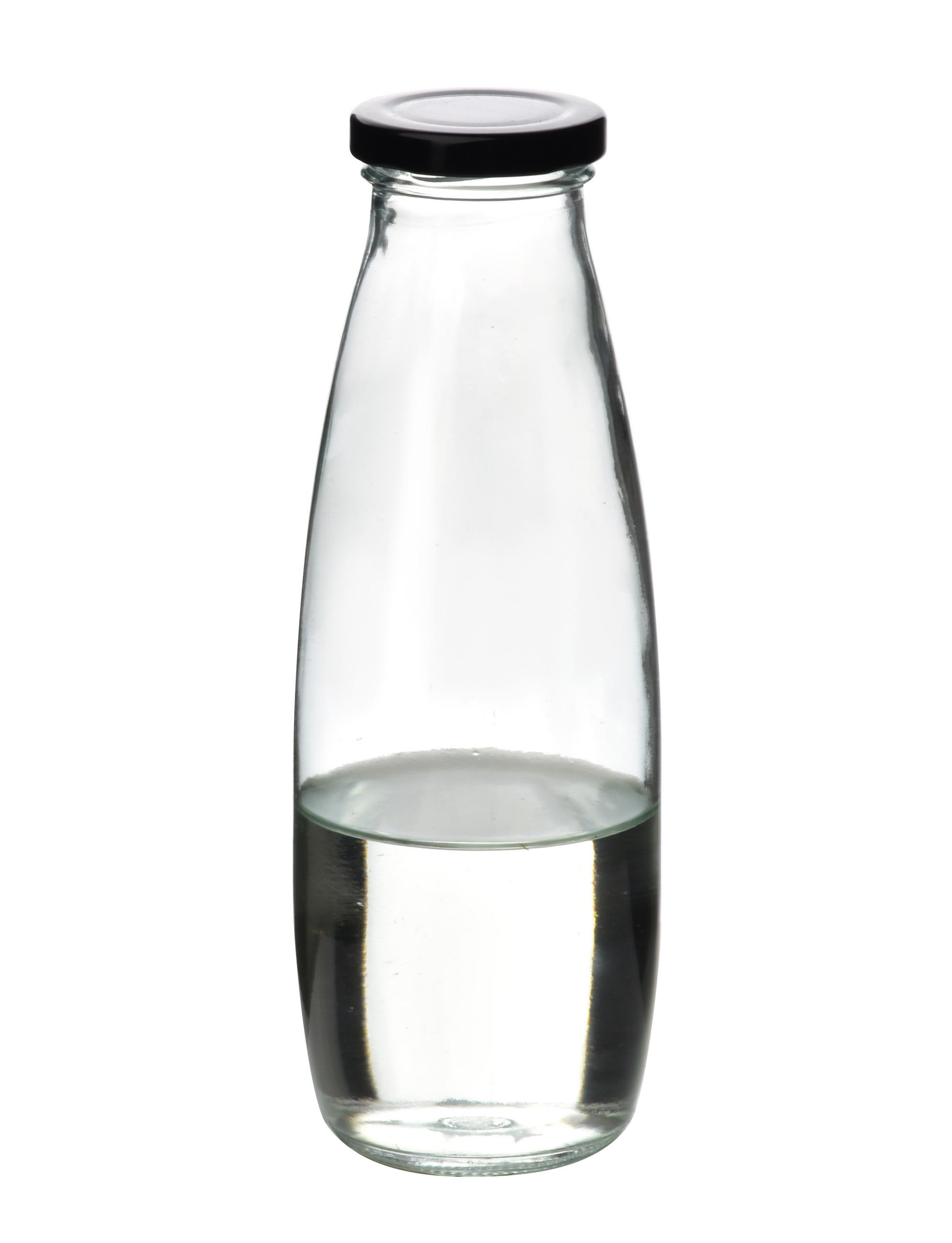 FLASCHE Hollie Clear Transparent 7.2/7.2/20.8 cm Glas - Transparent, Glas (0.5L) - Mondex