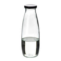 FLASCHE Hollie Clear Transparent 7.2/7.2/20.8 cm Glas - Transparent, Glas (0.5L) - Mondex
