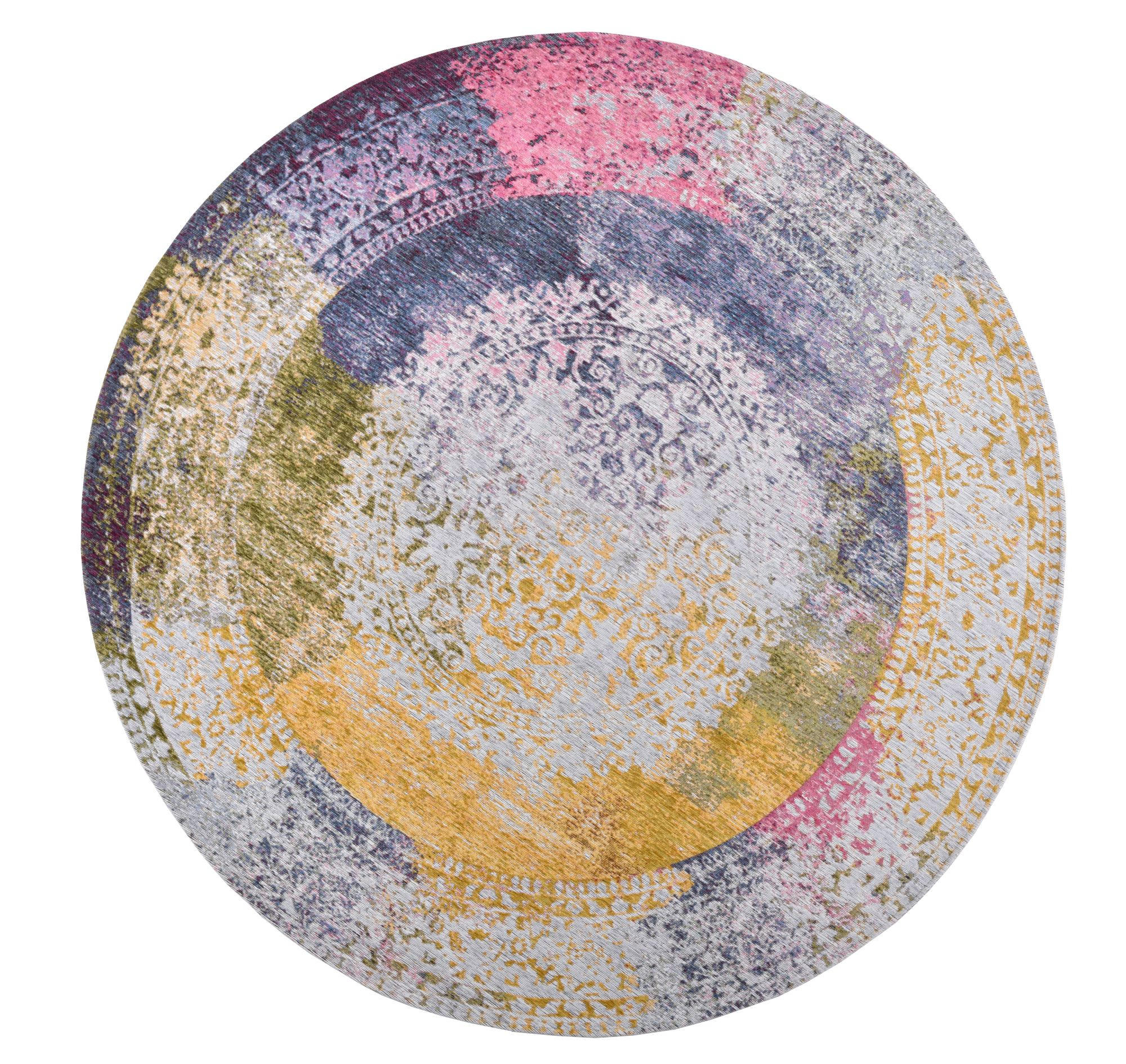 FLACHWEBETEPPICH Cosima 160x160 cm - Multicolor, Textil (160/160cm) - Gino Falcone