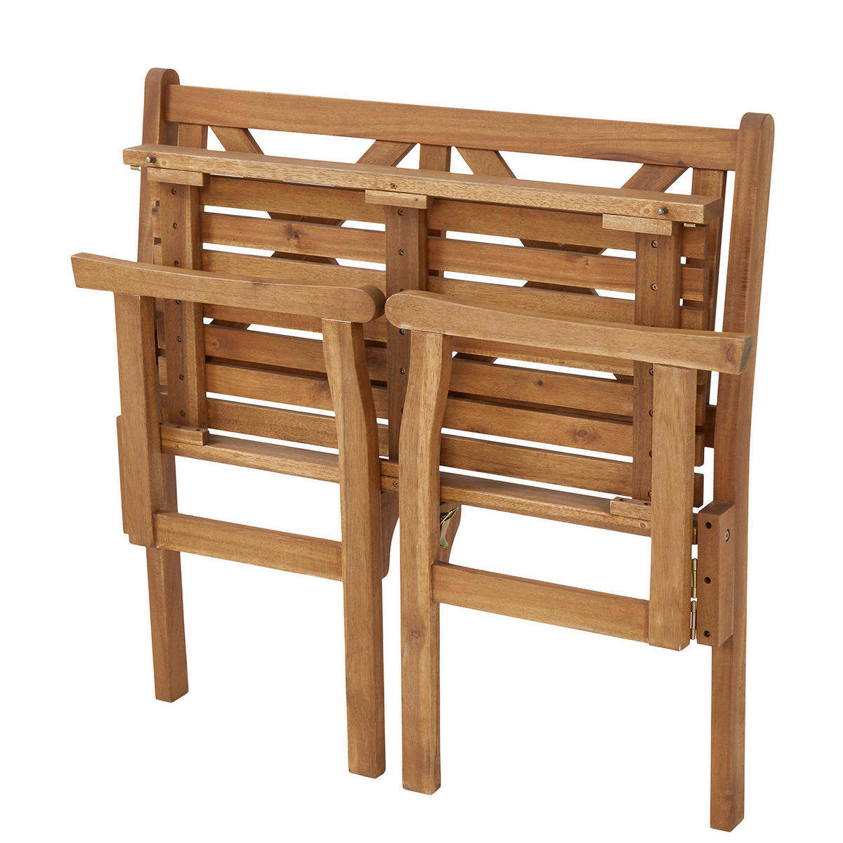 GARTENBANK Lovebird - Braun, Holz/Holzwerkstoff (90/90/55cm) - Butlers