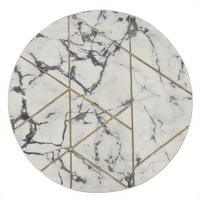 KURZFLORTEPPICH 120/120 cm Kraft 524 - Goldfarben, Textil (120/120cm) - Paco Home