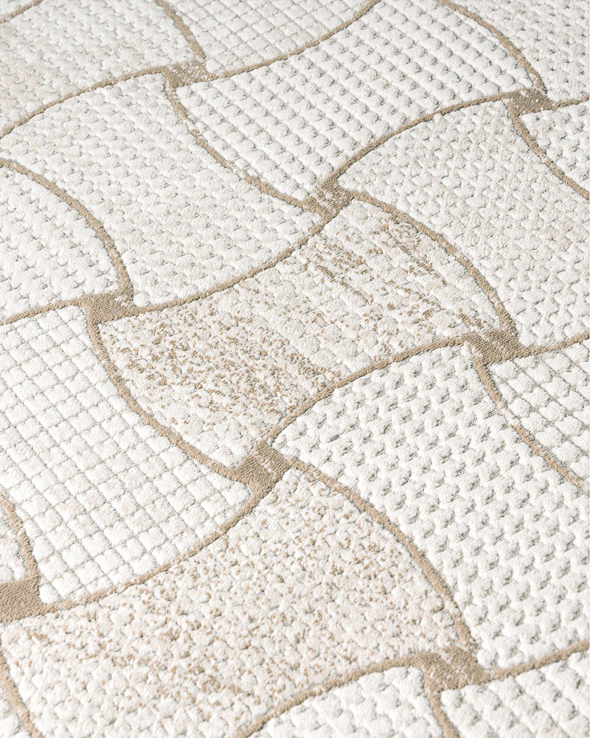 TEPPICH Alin Mimbre Mazovia 120x170cm Beige Creme Abstrakt Kurzflor - Beige, Textil (120/170cm) - Mazovia