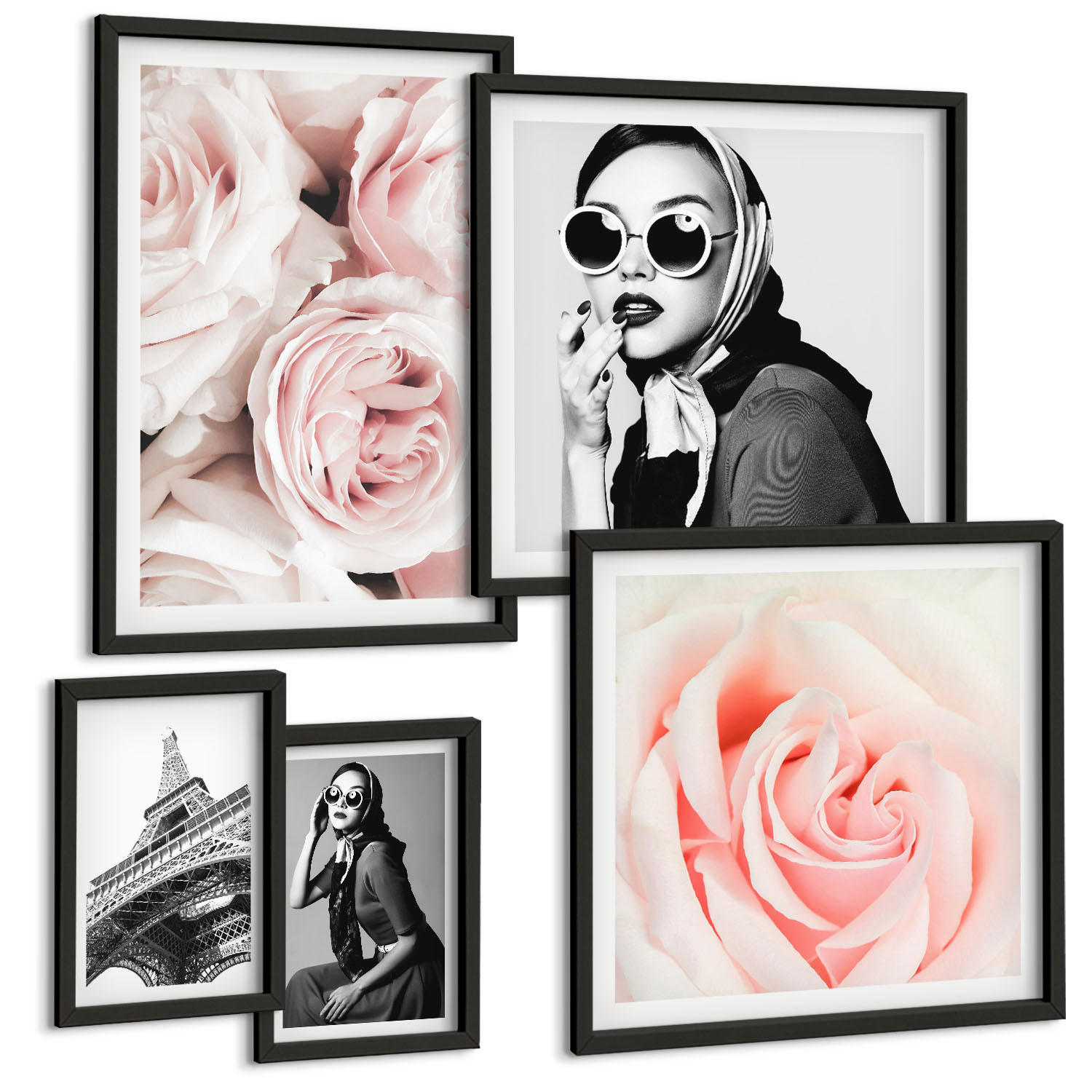 Tulup Bilder Schwarz 40x60 cm