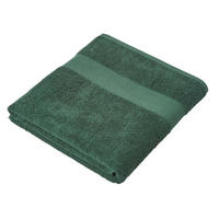 BADETUCH Essential dunkelgrün 100/150 cm - Dunkelgrün, Textil (100/150cm) - Homescapes