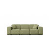 GARTENSOFA MALIBU 3 Sitzer Stoff Odyssey Hellgrün - Hellgrün, Holz (245/73/88cm) - Kaiser Möbel