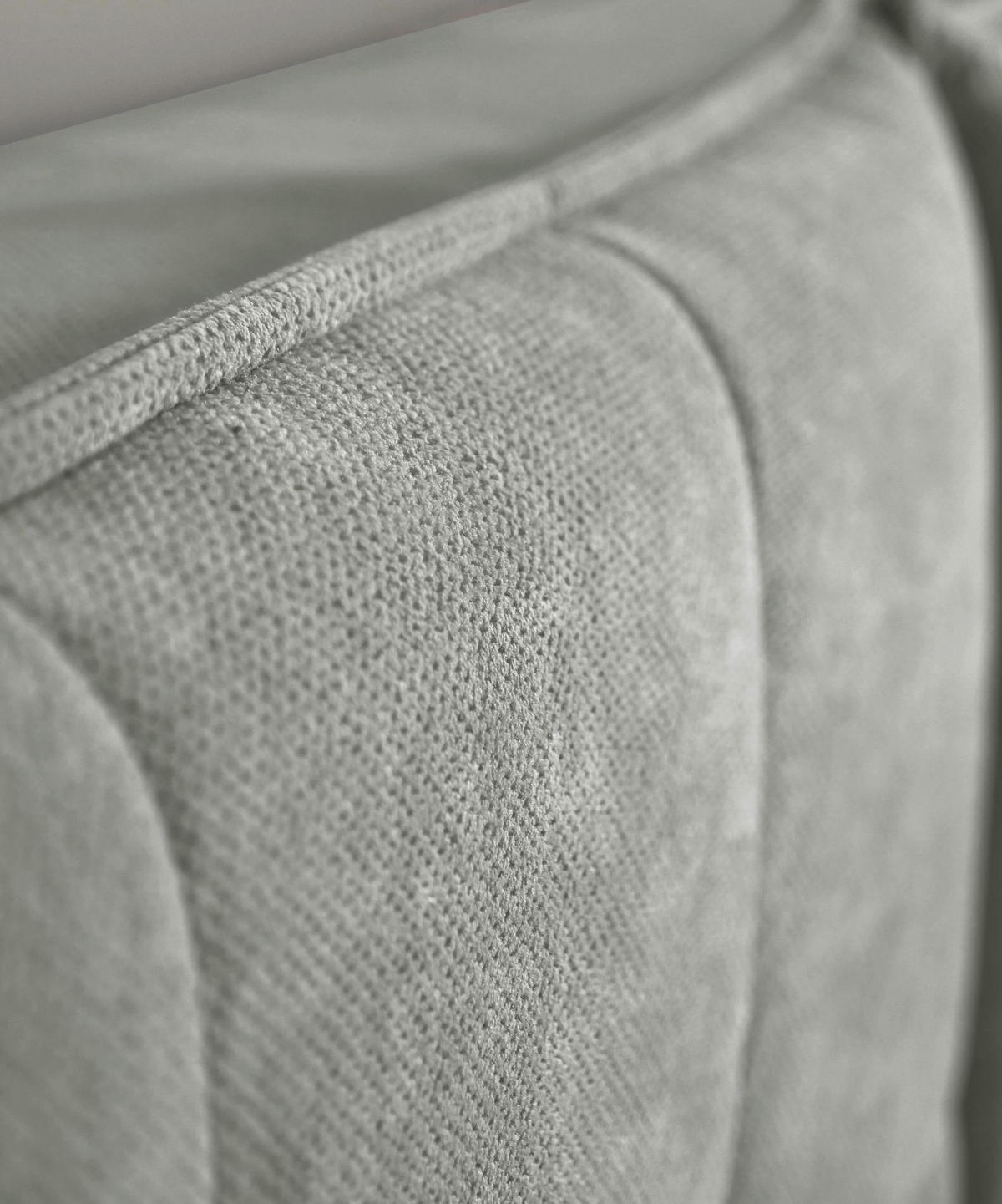 POLSTERBETT Belleo Grau 180x200 cm - Schwarz/Grau, Textil/Metall (180/200cm) - Selsey