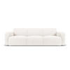 SOFA Molino aus Boucle weiß 3 Sitzplätze - Weiß, Textil (95/72/235cm) - Micadoni