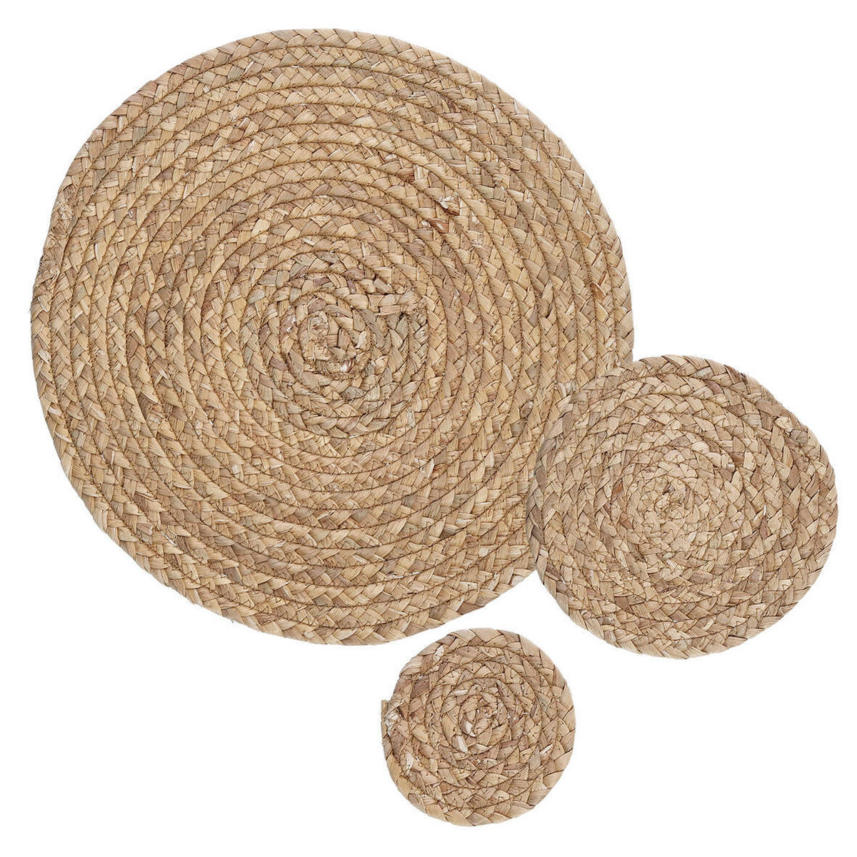 TISCHSET Wasserhyazinthe Ø 38 cm - Braun, Naturmaterialien (38cm)