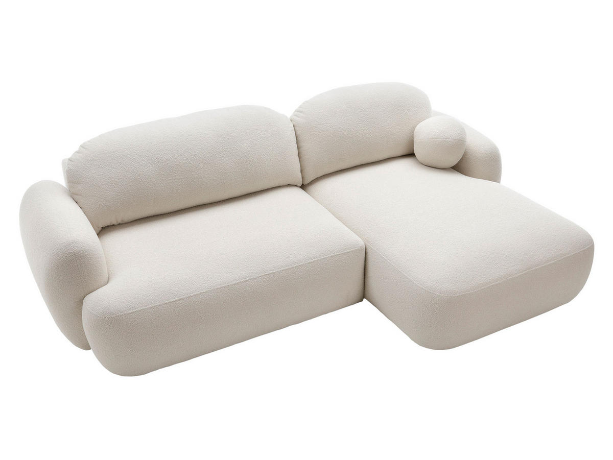 ECKSOFA Mayo, Seite: Rechts - Creme/Schwarz, Holz/Kunststoff (275/175cm) - MIRJAN24