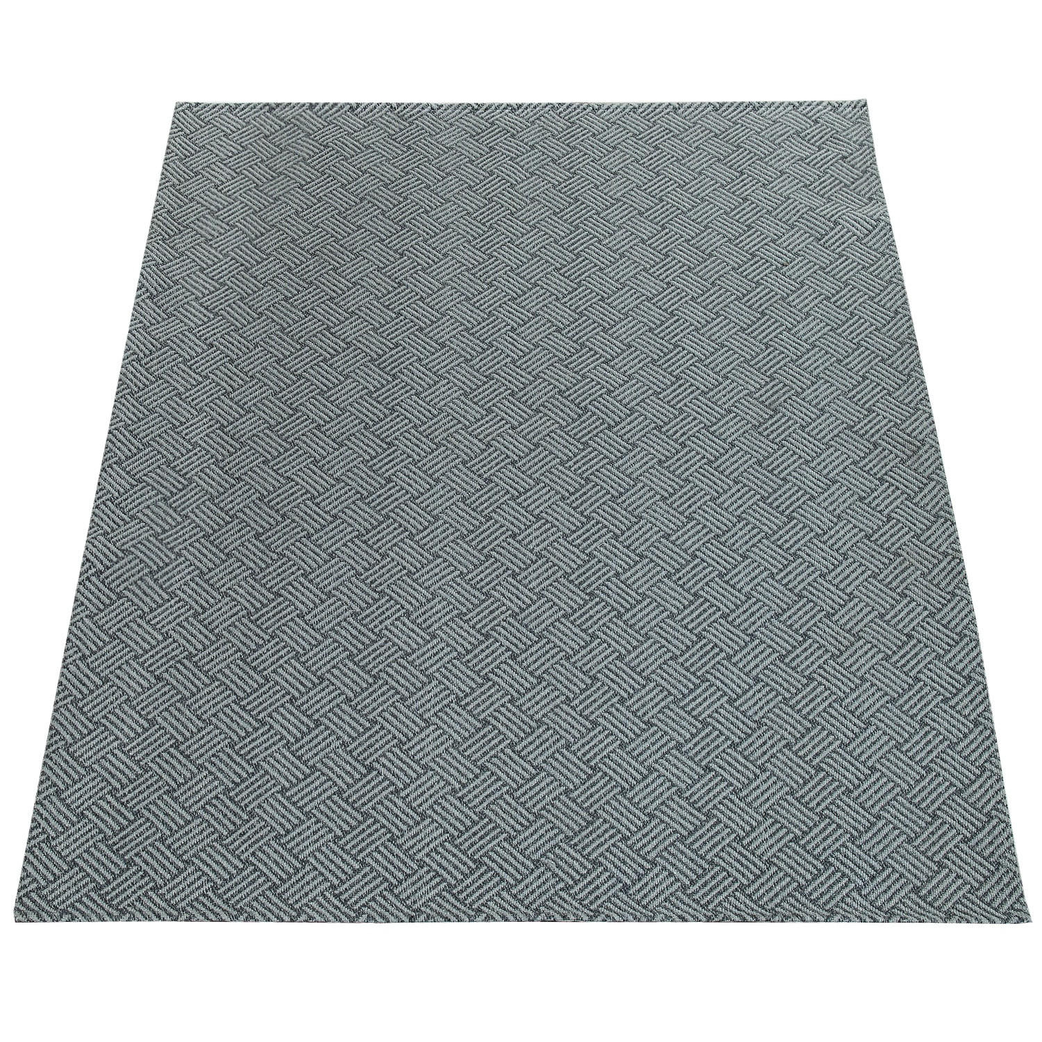 Paco Home Kurzflorteppich Grau 120x160 cm
