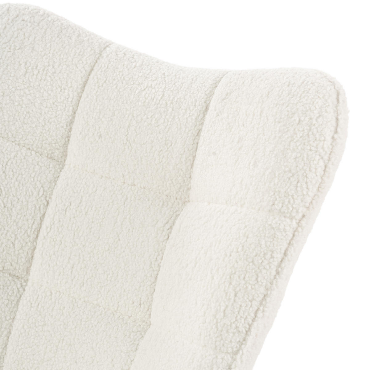 OHRENSESSEL in Schlingenstoff, Beige - Beige, Textil/Metall (62/90.5/62cm) - Meubles Cosy