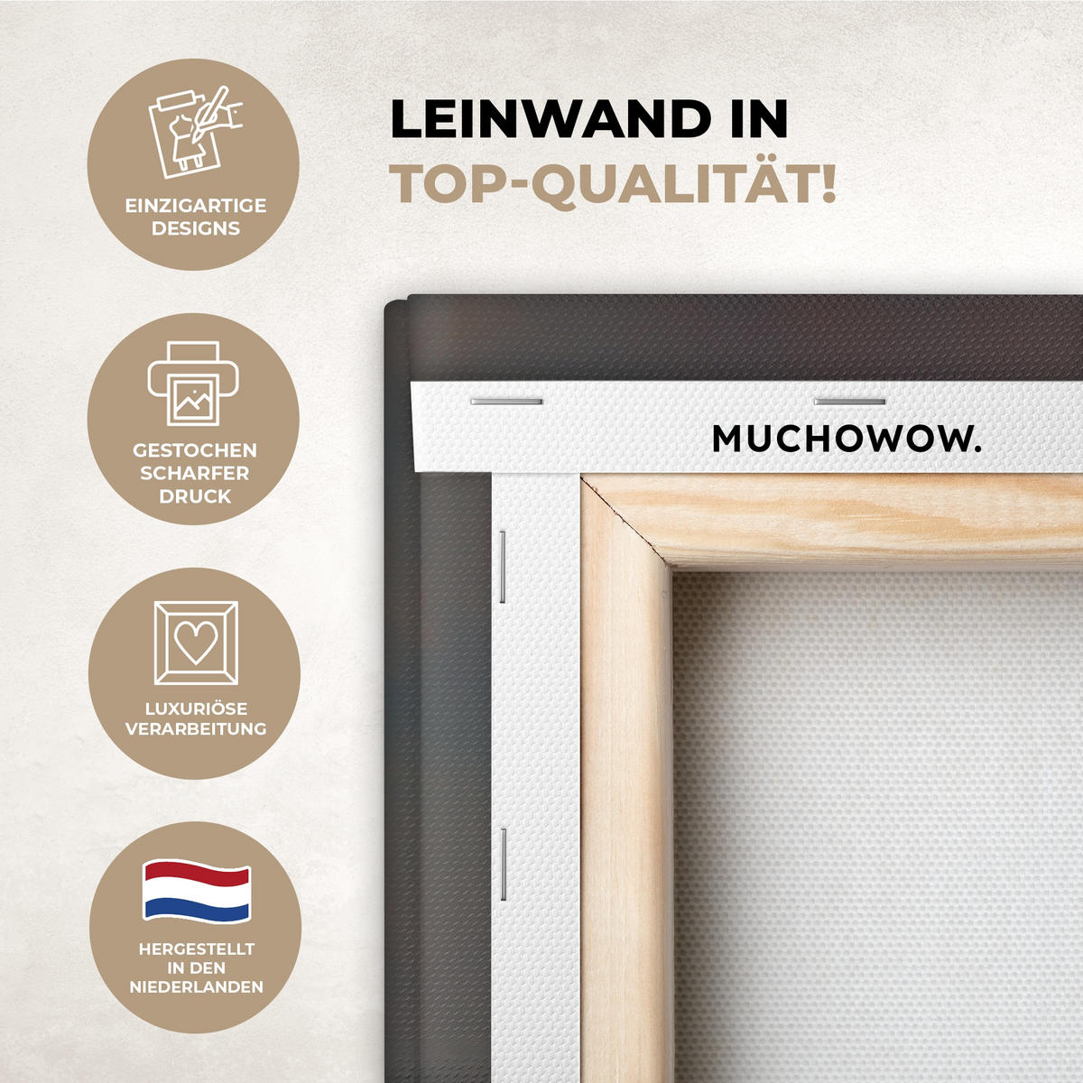 LEINWANDBILD Stillleben - Vase - Osterzweig Deko Groß 90x140 cm - Hellblau, Textil (90/140cm) - MuchoWow