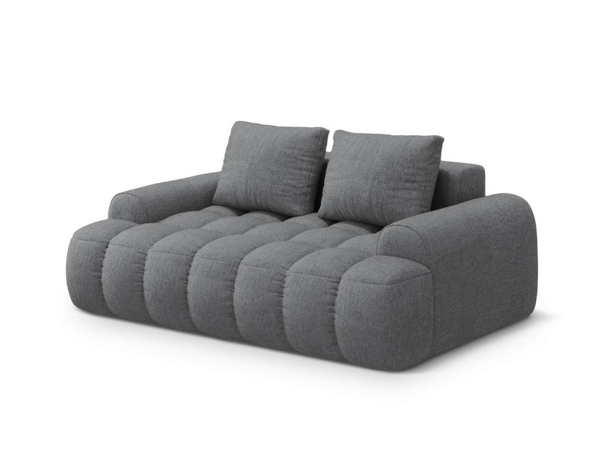 SOFA Linz aus strukturiertem Stoff grau 2 Sitzplätze - Grau, Textil (100/84/175cm) - Cosmopolitan Design