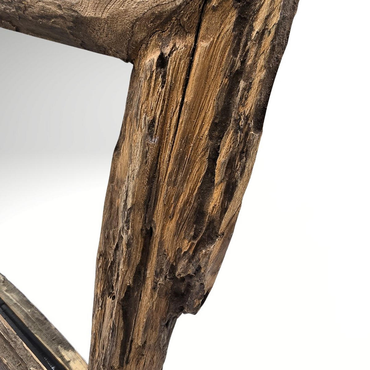 WANDSPIEGEL Hennes 60x60cm, Massivolz naturfarben - Naturfarben, Holz (60/60/5cm) - CREEDWOOD