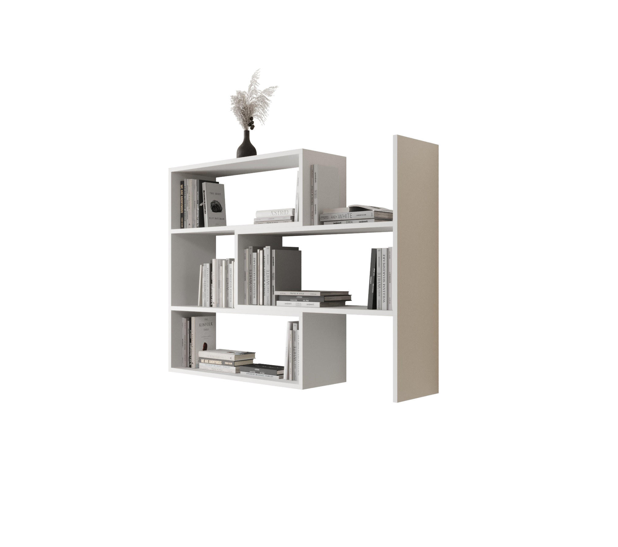 WANDREGAL LK 83 125 x 83 x 24 cmcm aus Holz in Weiß - Weiß, Holzwerkstoff (125/83/24cm) - O-Sofa