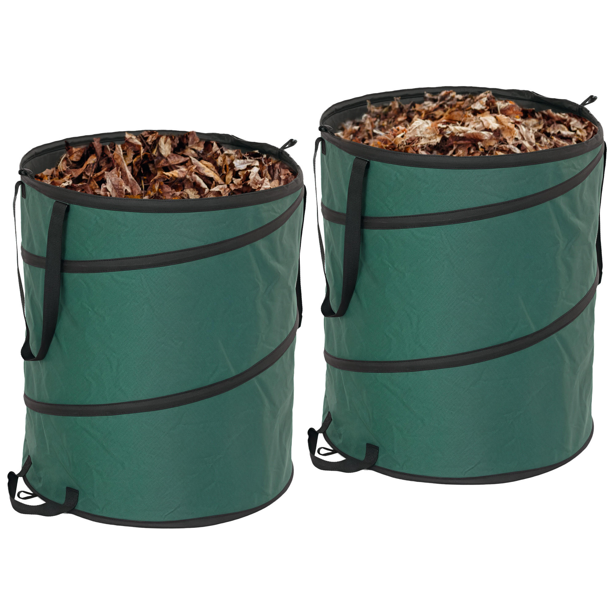 GARTENSACK 2x160L - Grün, Textil (55/65/55cm) - Outsunny