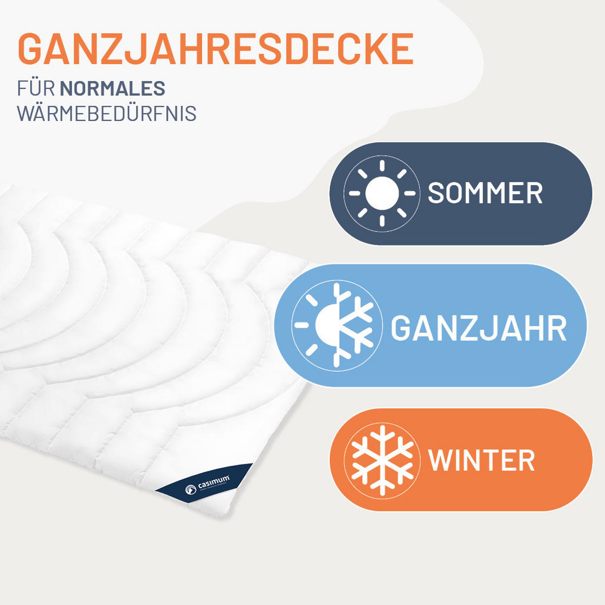 BETTDECKE 155x220 Normal, COMFORT - Weiß, Textil (155/220cm) - casimum