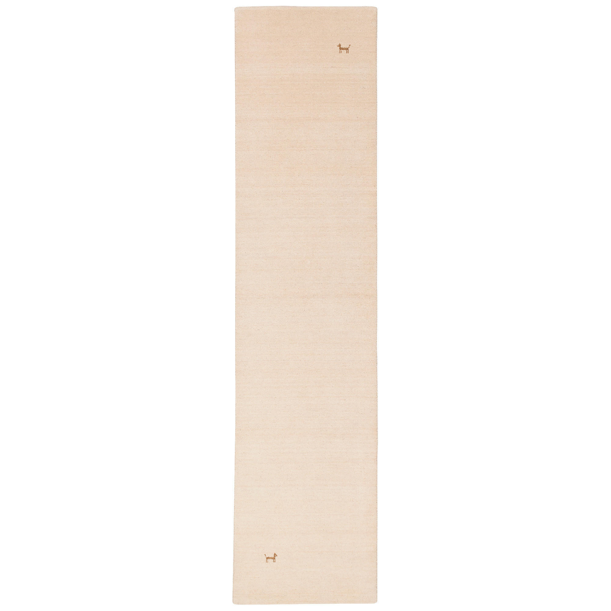 NATUR TEPPICH LÄUFER INDO NEPAL GABBEH SHIVA - Beige, Textil (70/300cm) - Pergamon