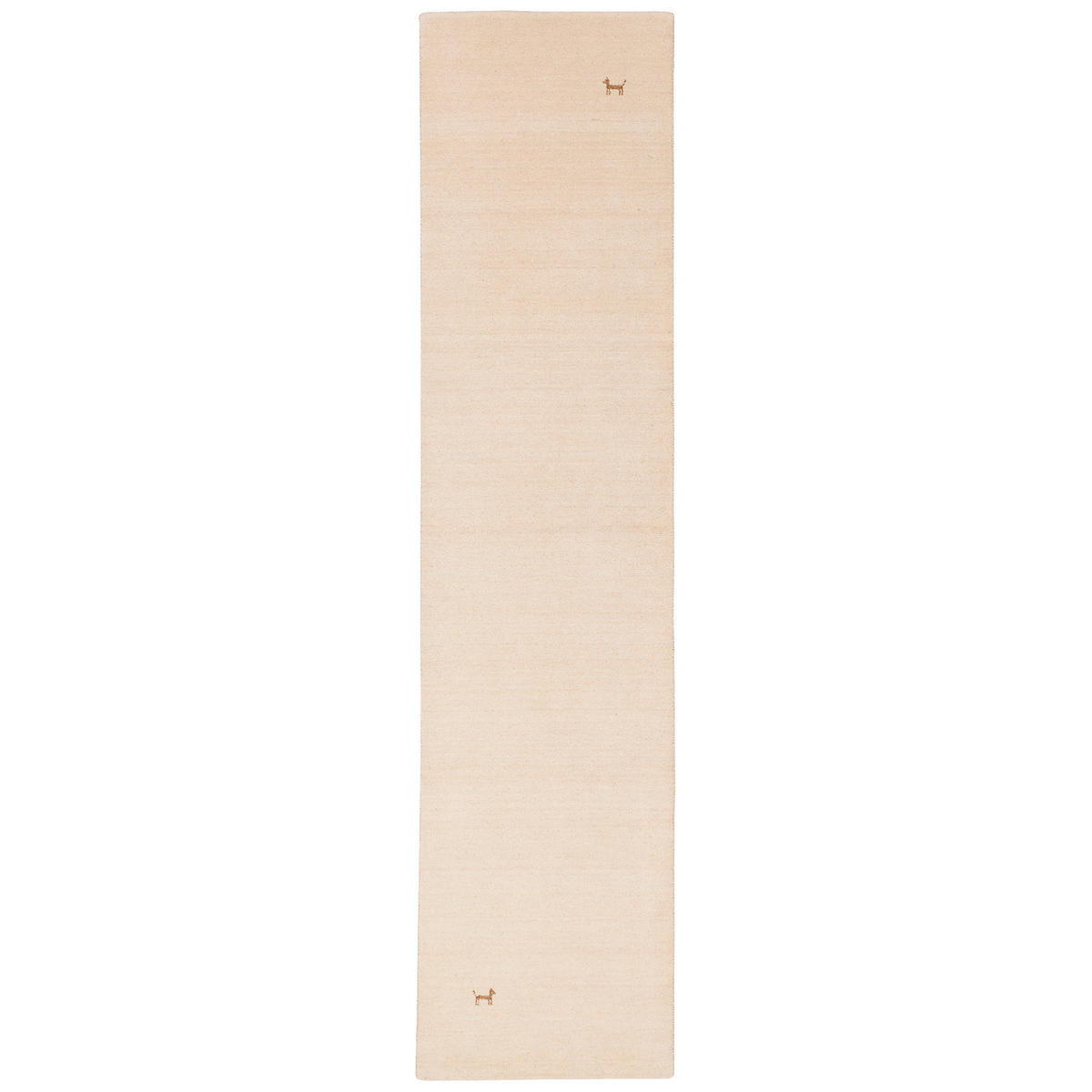 NATUR TEPPICH LÄUFER INDO NEPAL GABBEH SHIVA - Beige, Textil (90/160cm) - Pergamon