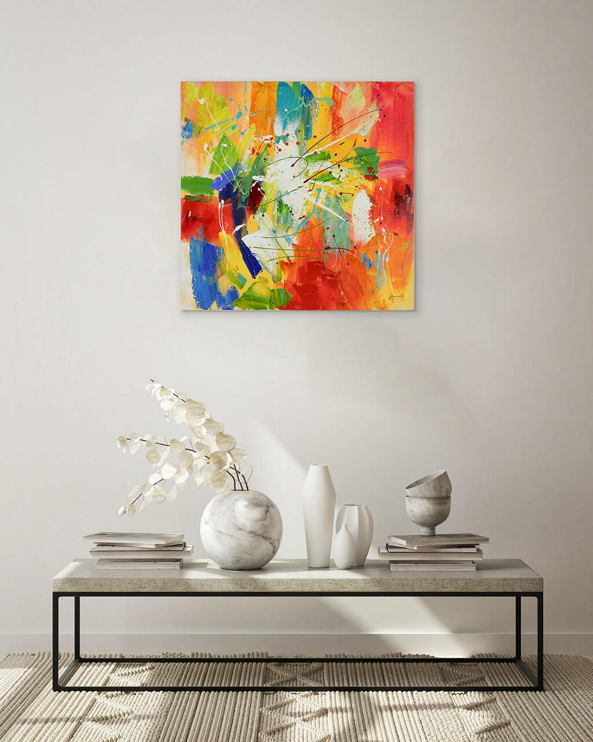 LEINWANDBILD 80/80 cm - Multicolor, Textil (80/80cm) - KUNSTLOFT