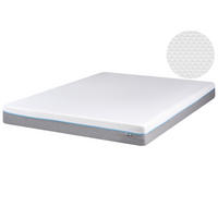 MEMORY-SCHAUMMATRATZE H2/3 Mittel 160/200 cm Glee - Blau/Dunkelgrau, Textil (160/200cm) - Beliani