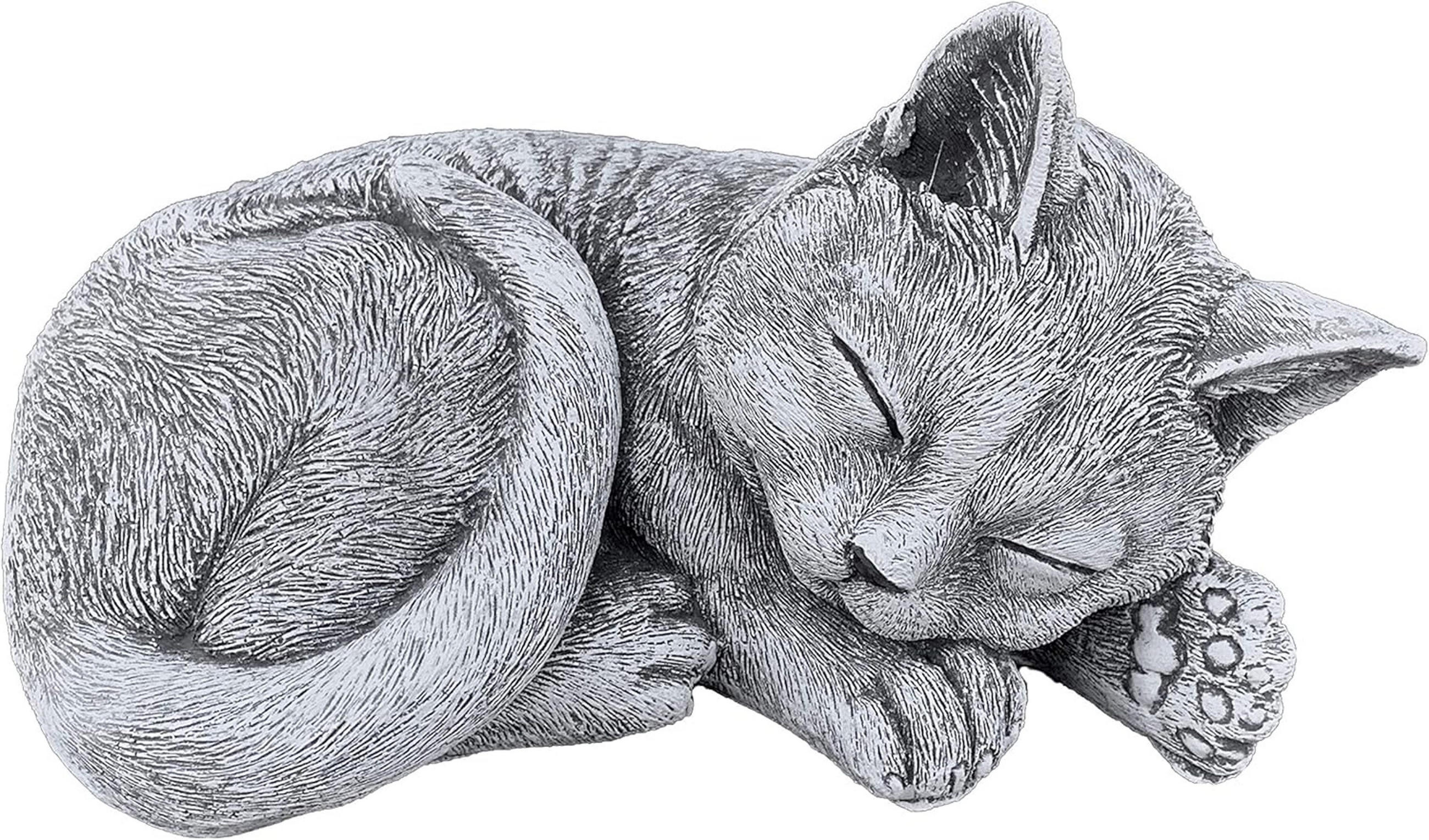 STEINFIGUR Kater Paule Katze frostfest wetterfest - Grau, Stein (20/12/17cm) - stoneandstyle