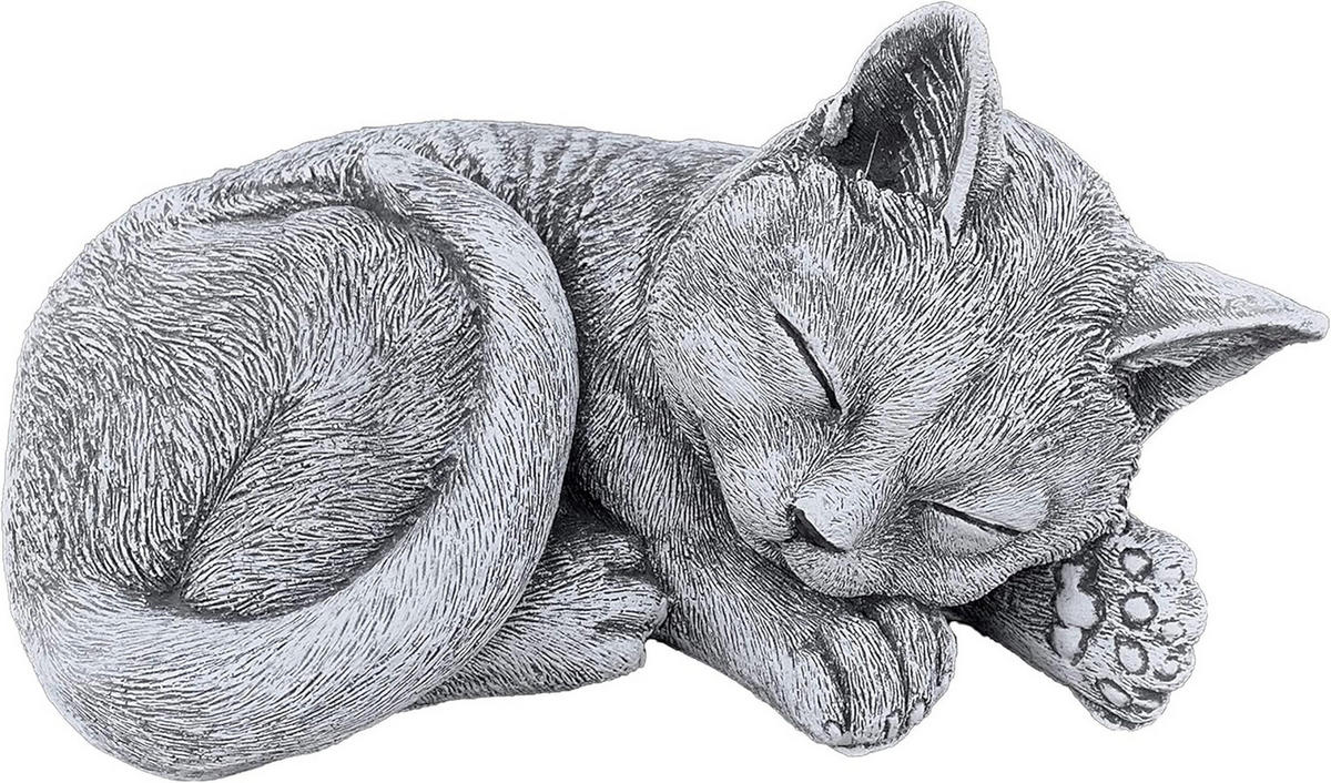 STEINFIGUR Kater Paule Katze frostfest wetterfest - Grau, Stein (20/12/17cm) - stoneandstyle