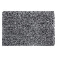 CHLUPATÝ KOBEREC SHAGGY Cide 200/140 cm - černá, plast (140/200cm) - Beliani