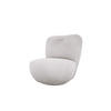 DREHSESSEL LUIS, Freistehend, Sitz drehbar 360°, 39x82x56 cm, BEIGE - Beige, Holz/Textil (82/72/66cm) - DomoHome