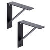 REGALTRÄGER als 2er Set Sam, Stahl in verschiedenen Trendfarben - Schwarz, Metall (5/20.5/20.5cm) - Alberts