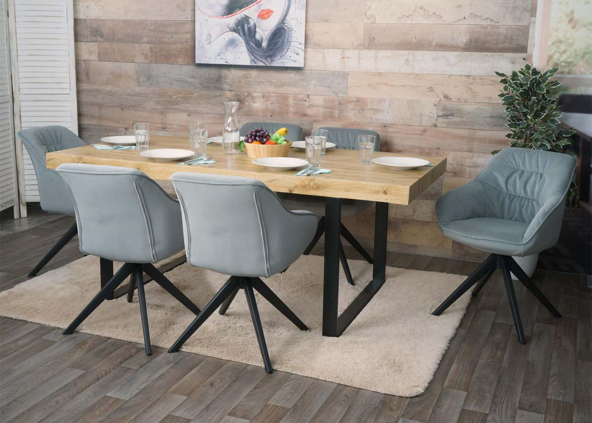 ESSZIMMERSTUHL Hellgrau - Hellgrau, Textil (59/84/52cm) - MCW