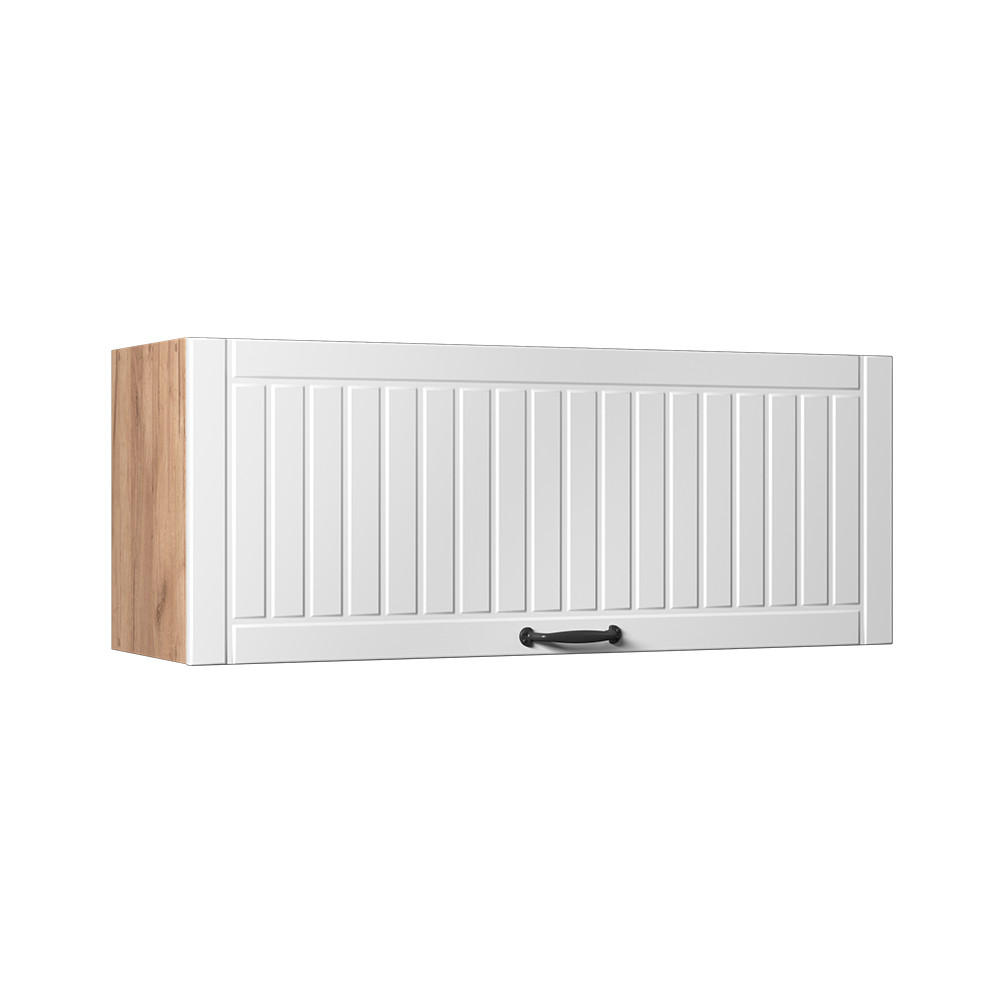NÁSTENNÁ SKRINKA Fame-Line, Biely vidiecky dom/Dub Goldkraft, 100 cm - biela/dub medový, kompozitné drevo (100/40/34.1cm) - Vicco